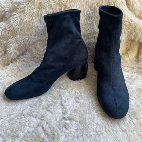 navy sock boots